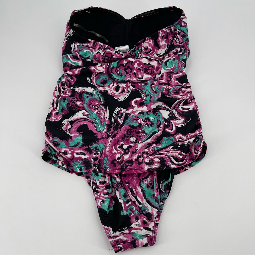 A Pea in the Pod Maternity Strapless Swimsuit 1pc - Picture 4 of 6